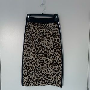 PINKO midi cheetah pencil skirt size 40 (US 4)